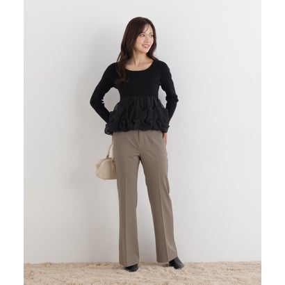 プロポーションボディドレッシング PROPORTION BODY DRESSING ＜a/mie＞タックバルーンリブニット （ブラック）｜詳細画像