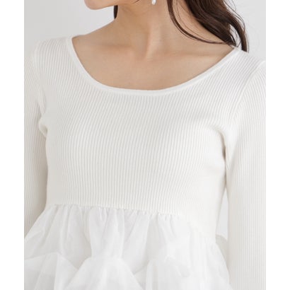 プロポーションボディドレッシング PROPORTION BODY DRESSING ＜a/mie＞タックバルーンリブニット （エクリュ1）｜詳細画像