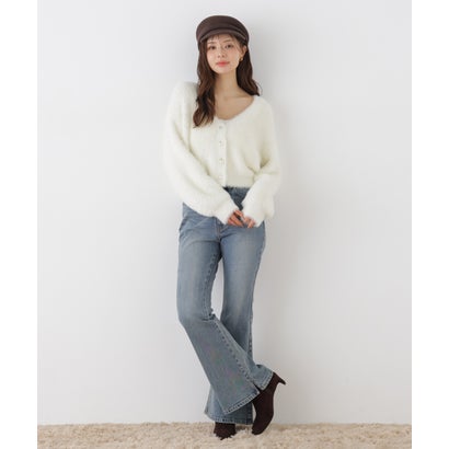 ＜a/mie＞フレアーデニムパンツ 26AW （インディゴ）｜詳細画像
