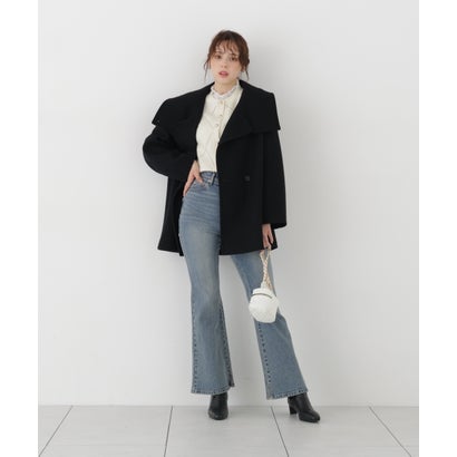 ＜a/mie＞フレアーデニムパンツ 26AW （インディゴ）｜詳細画像