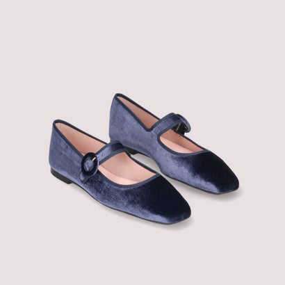 プリティ・バレリーナ Pretty Ballerinas CAMILLE mary jane velvet / カミーユ メリージェーン ベルベット バレエシューズ （AZUL-AZUL）｜詳細画像