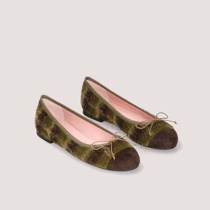 プリティ・バレリーナ Pretty Ballerinas NICOLE cap-toe / ニコル キャップトゥ バレエシューズ （NUGAT-MILITY）｜詳細画像