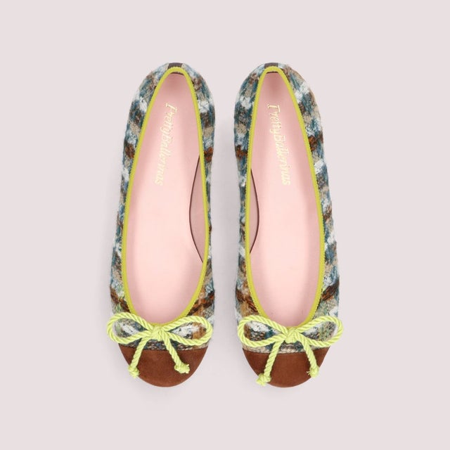 ROSARIO cap-toe / ロザリオ キャップトゥ バレエシューズ （CACAO-ESMERALDA）