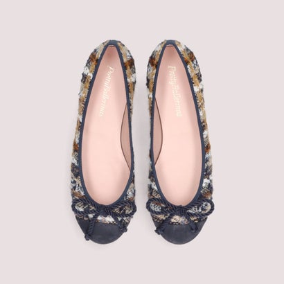 プリティ・バレリーナ Pretty Ballerinas ROSARIO cap-toe / ロザリオ キャップトゥ バレエシューズ （NAVY_BLUE-MAR）｜詳細画像