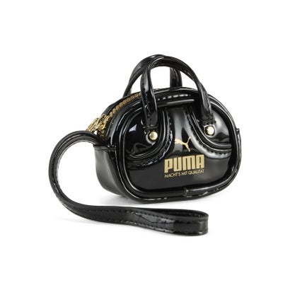 ユニセックス プーマ 1976 グリップバッグ キーチェーン 0.2L PUMA 1976 Grip Bag Keychain （PUMA Black-Archive Gold）｜詳細画像