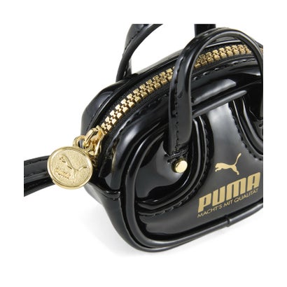 ユニセックス プーマ 1976 グリップバッグ キーチェーン 0.2L PUMA 1976 Grip Bag Keychain （PUMA Black-Archive Gold）｜詳細画像
