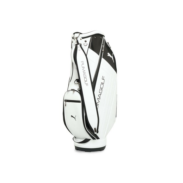 ユニセックス ゴルフ サイドステッチ PUベーシック キャディバッグ 37L Side Stitch BASIC Caddie Bag （White）