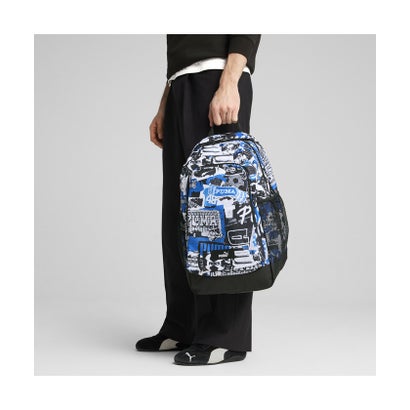 ユニセックス プーマ アカデミー AOP バックパック 29L PUMA ACADEMY AOP Backpack （Emerald Ice-Mid 90's AOP）｜詳細画像