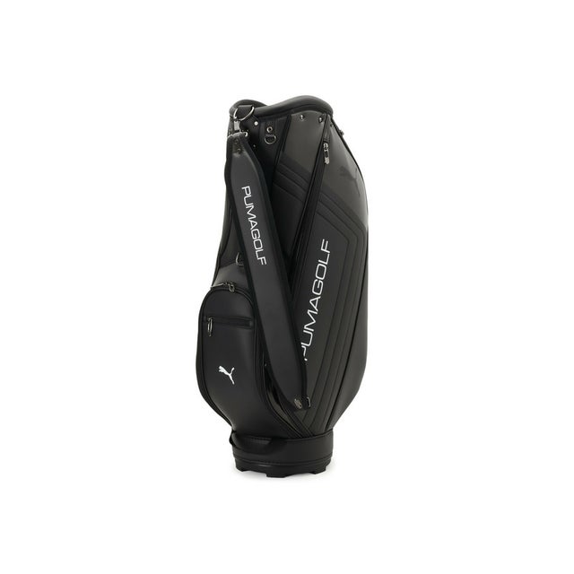 ユニセックス ゴルフ サイドステッチ PUベーシック キャディバッグ 37L Side Stitch BASIC Caddie Bag （Black）