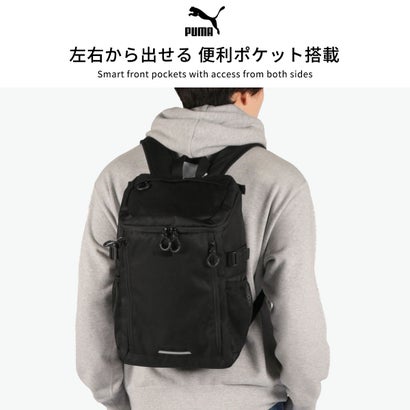 リュック メンズ レディース 通学 通勤 ブランド 軽量 撥水 旅行 13インチ PC収納 スポーティ カジュアル ファスナー シンプル 大人 学生 デイパック バックパック トレジャー J20528 （ホワイト）｜詳細画像