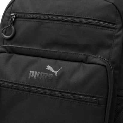 リュック メンズ レディース 通学 通勤 ブランド 軽量 撥水 旅行 13インチ PC収納 スポーティ カジュアル ファスナー シンプル 大人 学生 デイパック バックパック トレジャー J20527 （ブラック）｜詳細画像