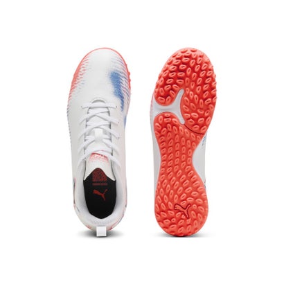 プーマ/キッズ/フューチャー 8 プレイ TT + MID JR （PUMA WHITE-PUMA BLACK-GLOWIN）｜詳細画像