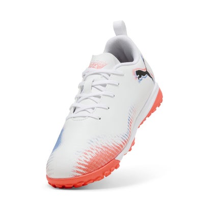 プーマ/キッズ/フューチャー 8 プレイ TT + MID JR （PUMA WHITE-PUMA BLACK-GLOWIN）｜詳細画像