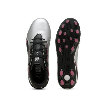 プーマ/キッズ/キング マッチ HG/AG+MID JR （PUMA SILVER-PUMA BLACK-SUN S）｜詳細画像