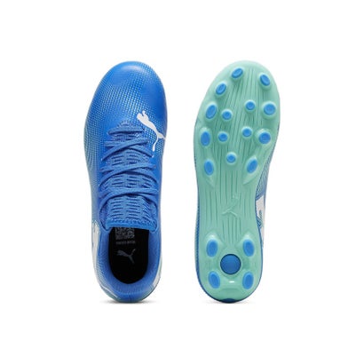 プーマ/キッズ/フューチャー 7 プレイ HG/AG + MID JR （HYPERLINK BLUE-MINT-PUMA WHI）｜詳細画像