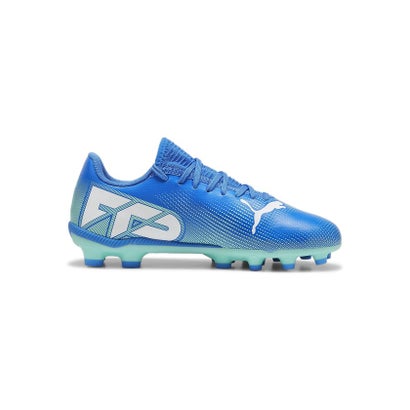 プーマ/キッズ/フューチャー 7 プレイ HG/AG + MID JR （HYPERLINK BLUE-MINT-PUMA WHI）｜詳細画像
