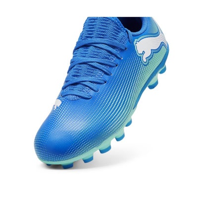 プーマ/キッズ/フューチャー 7 プレイ HG/AG + MID JR （HYPERLINK BLUE-MINT-PUMA WHI）｜詳細画像