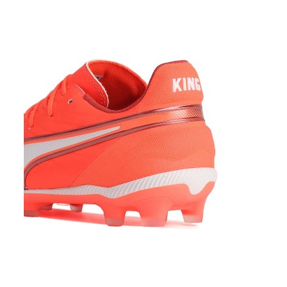 プーマ/キッズ/キング マッチ HG/AG+MID JR （GLOWING RED-PUMA WHITE-RED F）｜詳細画像