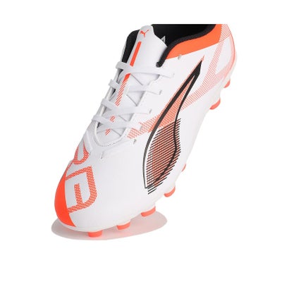 プーマ/キッズ/ウルトラ 5 プレイ HG/AG + MID JR （PUMA WHITE-PUMA BLACK-GLOWIN）｜詳細画像