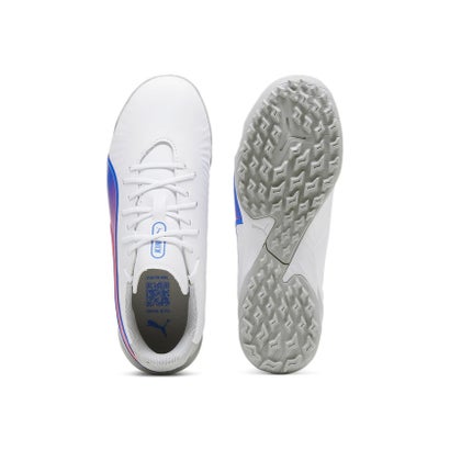 プーマ/キッズ/キング マッチ TT+MID JR （PUMA WHITE-BLUEMAZING-FLAT L）｜詳細画像