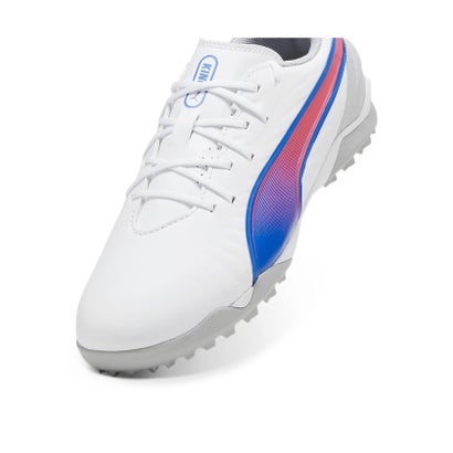 プーマ/キッズ/キング マッチ TT+MID JR （PUMA WHITE-BLUEMAZING-FLAT L）｜詳細画像