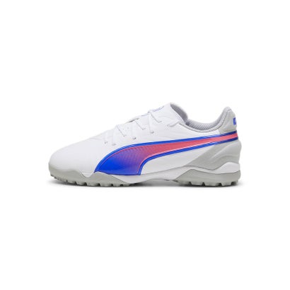 プーマ/キッズ/キング マッチ TT+MID JR （PUMA WHITE-BLUEMAZING-FLAT L）｜詳細画像
