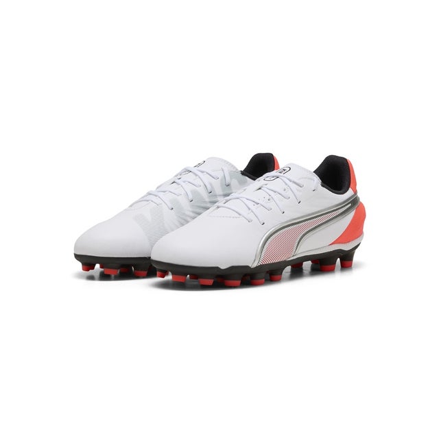 /キッズ/キング マッチ HG+MID JR （WHITE-GLOWING RED-PUMA）