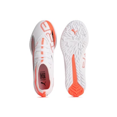 プーマ/キッズ/ウルトラ 5 マッチ TT + MID JR （PUMA WHITE-PUMA BLACK-GLOWIN）｜詳細画像