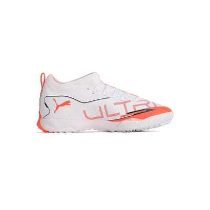プーマ/キッズ/ウルトラ 5 マッチ TT + MID JR （PUMA WHITE-PUMA BLACK-GLOWIN）｜詳細画像