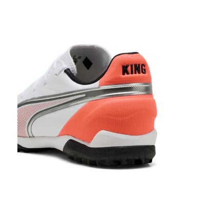プーマ/キッズ/キング マッチ TT+MID JR （PUMA WHITE-GLOWING RED-PUMA）｜詳細画像