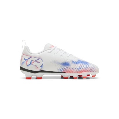 プーマ/キッズ/フューチャー 8 プレイ HG/AG + MID JR （PUMA WHITE-PUMA BLACK-GLOWIN）｜詳細画像