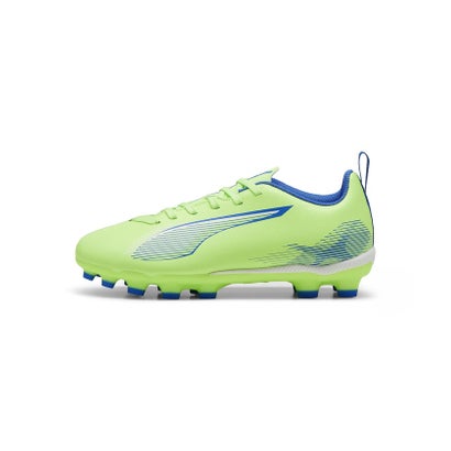 プーマ/キッズ/ウルトラ 5 プレイ HG/AG + MID JR （FIZZY APPLE-PUMA WHITE-BLUEM）｜詳細画像