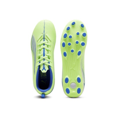 プーマ/キッズ/ウルトラ 5 プレイ HG/AG + MID JR （FIZZY APPLE-PUMA WHITE-BLUEM）｜詳細画像