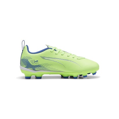 プーマ/キッズ/ウルトラ 5 プレイ HG/AG + MID JR （FIZZY APPLE-PUMA WHITE-BLUEM）｜詳細画像