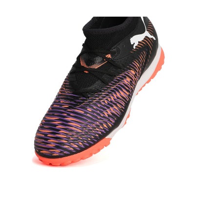 プーマ/キッズ/フューチャー 8 マッチ TT + MID JR （PUMA BLACK-PUMA WHITE-GLOWIN）｜詳細画像