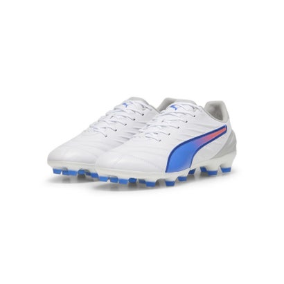 プーマ/メンズ/キング プロ HG/AG （PUMA WHITE-BLUEMAZING-FLAT L）｜詳細画像