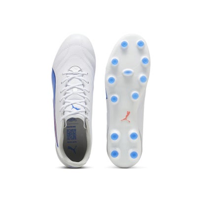 プーマ/メンズ/キング プロ HG/AG （PUMA WHITE-BLUEMAZING-FLAT L）｜詳細画像