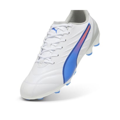 プーマ/メンズ/キング プロ HG/AG （PUMA WHITE-BLUEMAZING-FLAT L）｜詳細画像
