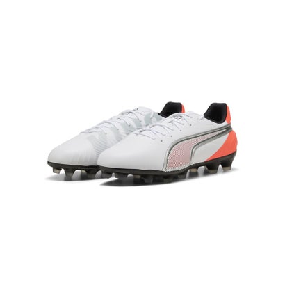 プーマ/メンズ/キング マッチ ワイド HG/AG （PUMA WHITE-PUMA SILVER-GLOWI）｜詳細画像