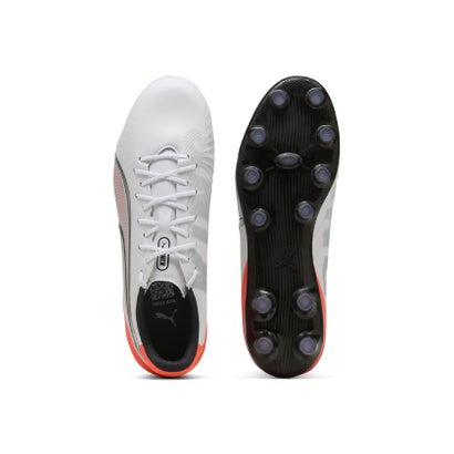 プーマ/メンズ/キング マッチ ワイド HG/AG （PUMA WHITE-PUMA SILVER-GLOWI）｜詳細画像