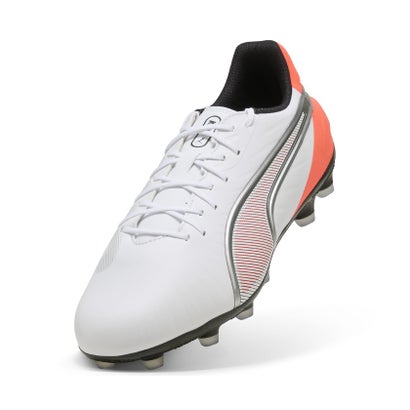 プーマ/メンズ/キング マッチ ワイド HG/AG （PUMA WHITE-PUMA SILVER-GLOWI）｜詳細画像