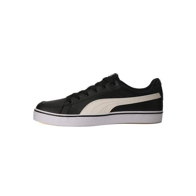 ユニセックス V コート バルク スニーカー （Puma Black-Whisper White）