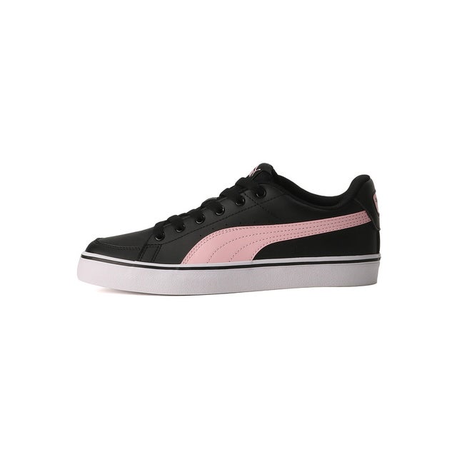 ユニセックス V コート バルク スニーカー （Puma Black-Almond Blossom）
