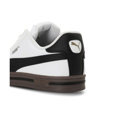 ユニセックス プーマ スマッシュ バルク V3 ロー スニーカー （PUMA Black-PUMA White-PUMA Gold）｜詳細画像