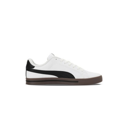 ユニセックス プーマ スマッシュ バルク V3 ロー スニーカー （PUMA Black-PUMA White-PUMA Gold）｜詳細画像