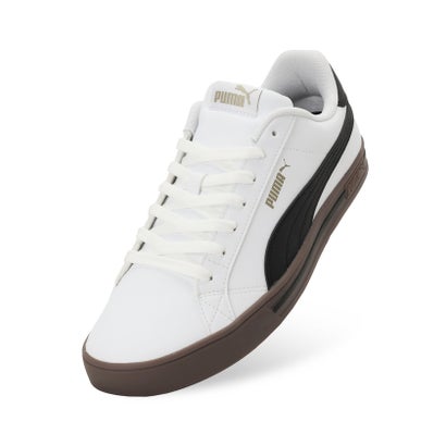 ユニセックス プーマ スマッシュ バルク V3 ロー スニーカー （PUMA Black-PUMA White-PUMA Gold）｜詳細画像