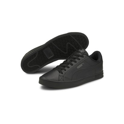 ユニセックス プーマ スマッシュ バルク V3 ロー スニーカー （PUMA Black-PUMA White-PUMA Gold）｜詳細画像