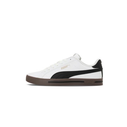 ユニセックス プーマ スマッシュ バルク V3 ロー スニーカー （PUMA Black-PUMA White-PUMA Gold）｜詳細画像