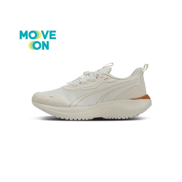 ユニセックス ソフトライド ムーブオン フダン AS ワイド ランニングシューズ Softride Move On F AS WD （Warm White-White）