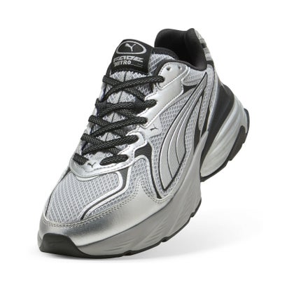 ユニセックス フェード ニトロ LS Y2K スニーカー Fade Nitro LS Y2K （PUMA Black-PUMA Silver）｜詳細画像